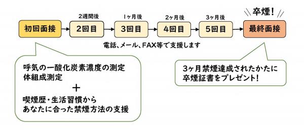 個別禁煙教室流れ
