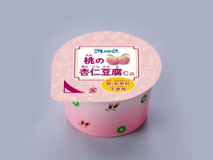 桃の杏仁豆腐