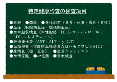 特定健康診査　検査項目