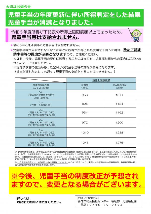 年度更新　ちらし