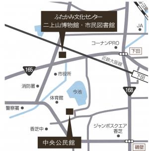 各施設を示した地図