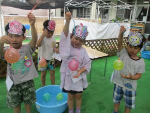 4歳児ヨーヨー屋さん