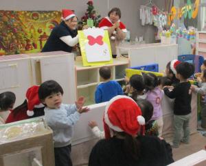 クリスマスペープサート　未満